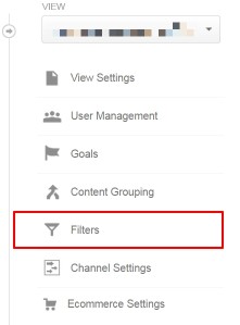 Google Analytics Filters Admin